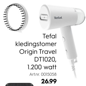 Aanbieding: Tefal kledingstomer Origin Travel DT1020