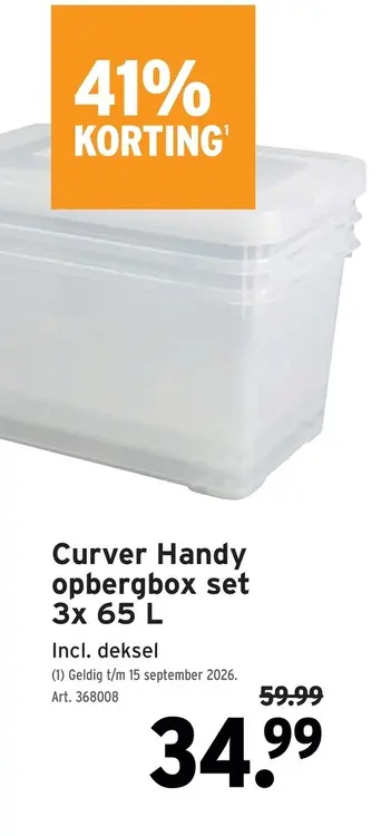 Promotie: Handy opbergbox set