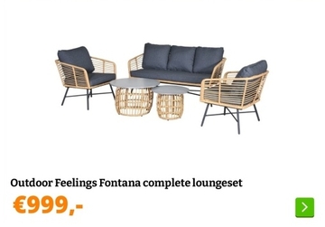Aanbieding: Outdoor Feelings Fontana complete loungeset