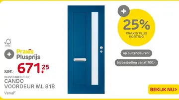 Aanbieding: Cando hardhouten buitendeur