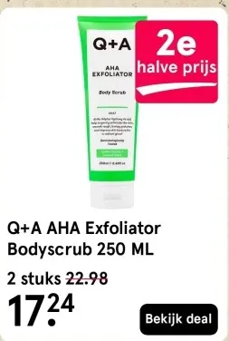 Aanbieding: AHA Exfoliator Bodyscrub