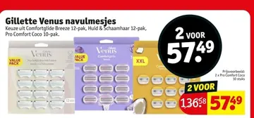 Aanbieding: Gillette Venus navulmesjes