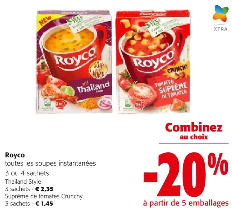 Offre: Toutes les soupes instantanées