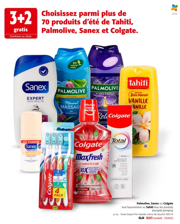 Offre: Palmolive, Sanex et Colgate