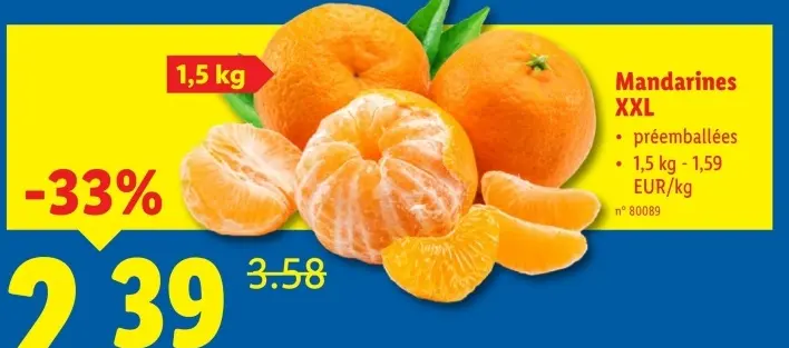Offre: Mandarines XXL