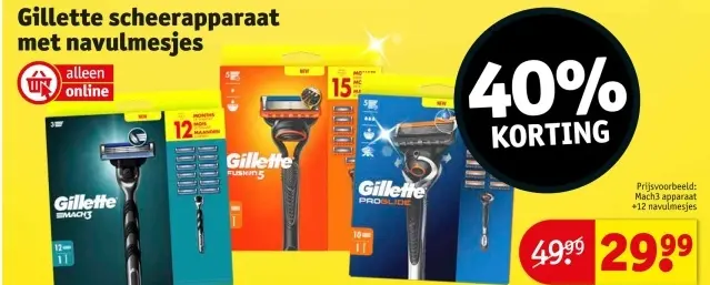 Promotie: Gillette scheerapparaat