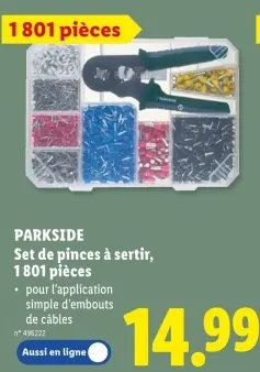 Offre: Set de pinces à sertir