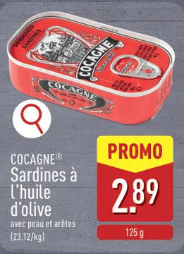 Offre: Sardines à l'huile