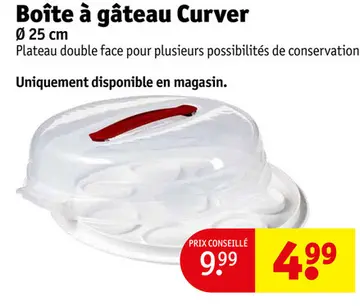 Offre: Boîte à gâteau Curver