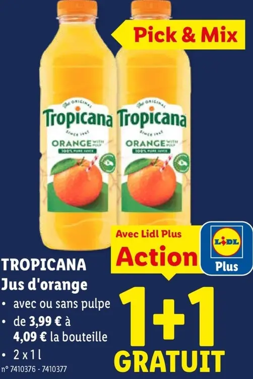 Offre: Jus d'orange