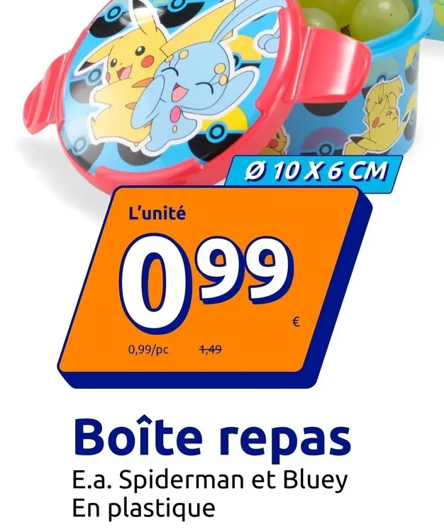 Offre: Boîte repas