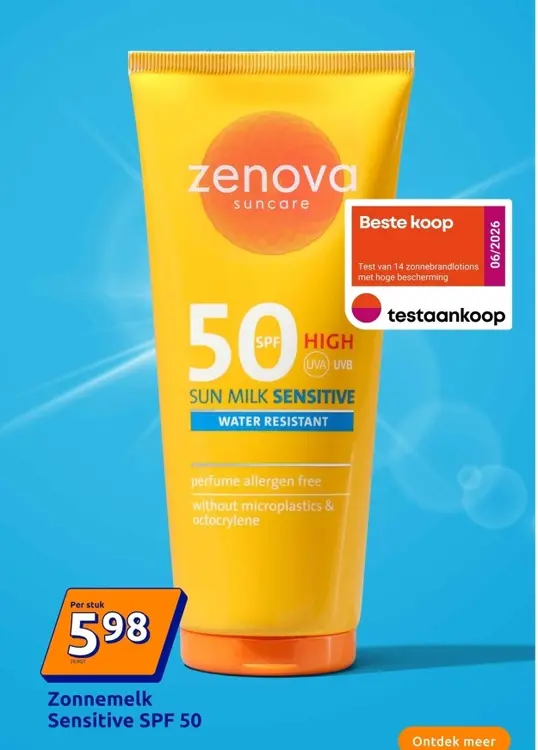 Promotie: Zonnemelk Sensitive SPF 50