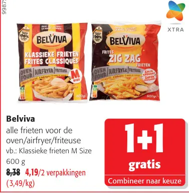 Promotie: Alle frieten voor de oven/airfryer/friteuse