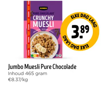 Aanbieding: Jumbo Muesli Pure Chocolade