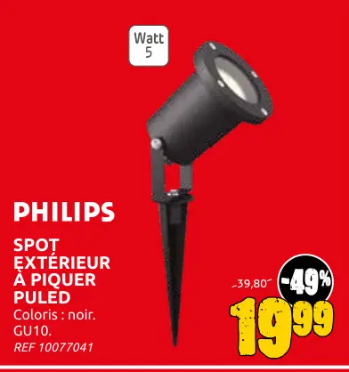 Offre: Spot extérieur à piquer puled