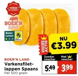 Varkensfilet-lappen Spaans