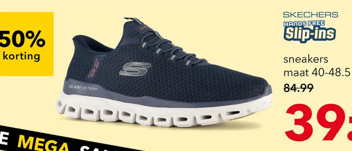 Aanbieding: Skechers Slip-ins: Glide-Step heren sneakers blauw