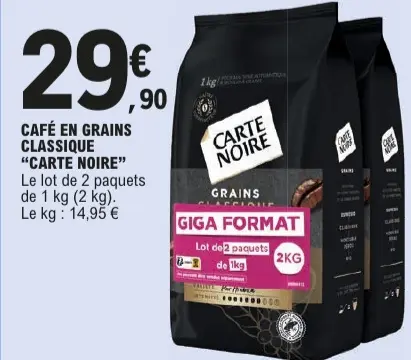 Offre: Café en grains classique
