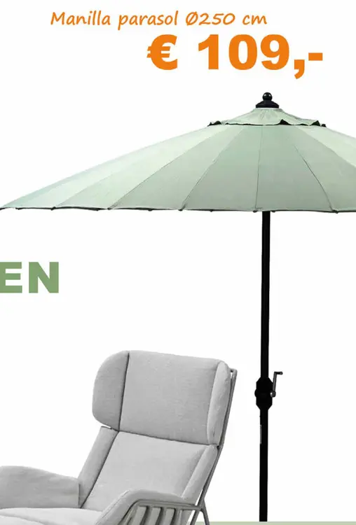 Aanbieding: Manilla parasol
