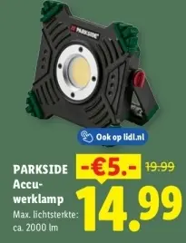 Aanbieding: Accu-werklamp