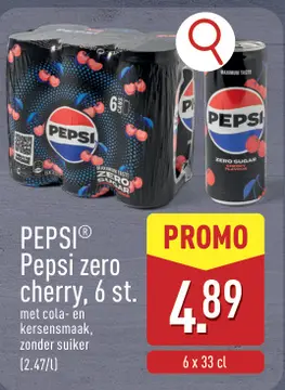 Aanbieding: Pepsi zero cherry