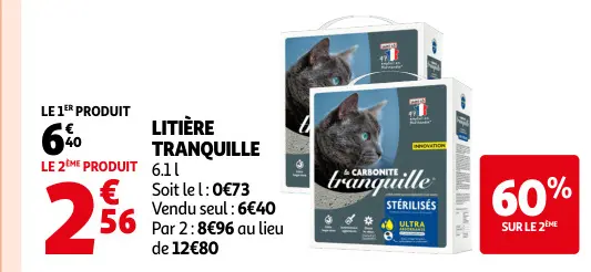 Offre: Litière Tranquille