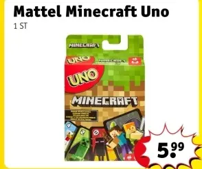 Aanbieding: Mattel Minecraft Uno