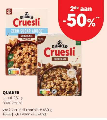 Promotie: Quaker Cruesli