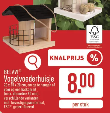 Promotie: Vogelvoederhuisje
