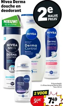 Aanbieding: Nivea Derma douche en deodorant