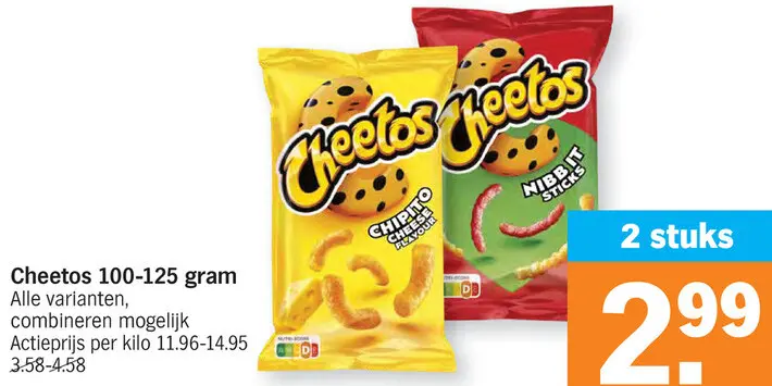 Promotie: Cheetos 100-125 gram