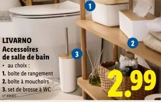 Offre: Accessoires de salle de bain
