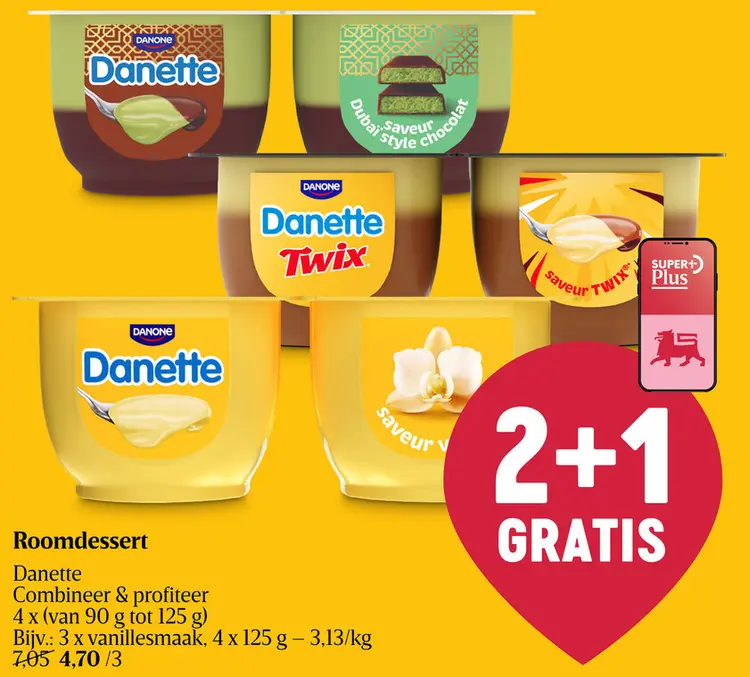 Promotie: Roomdessert Danette