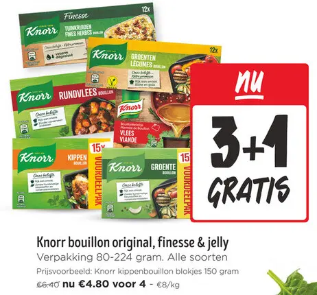 Promotie: Bouillon original, finesse & jelly