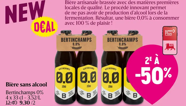 Offre: Bière sans alcool