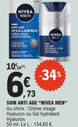 Offre: Anti age "NIVEA MEN"