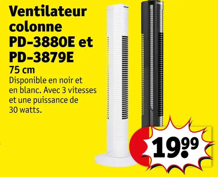 Offre: Ventilateur colonne PD-3880E et PD-3879E