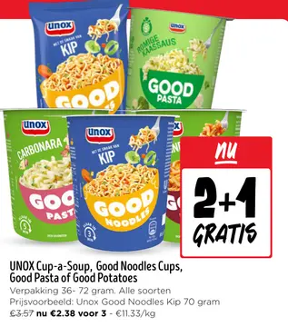 Aanbieding: Cup-a-Soup, Good Noodles Cups, Good Pasta of Good Potatoes