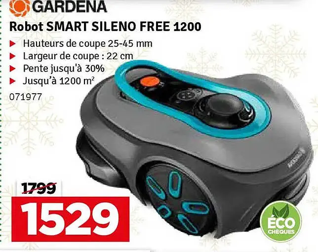 Offre: Robot SMART SILENO FREE 1200
