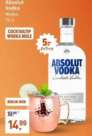 Aanbieding: Absolut Vodka