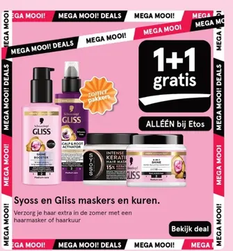 Aanbieding: Syoss en Gliss maskers en kuren