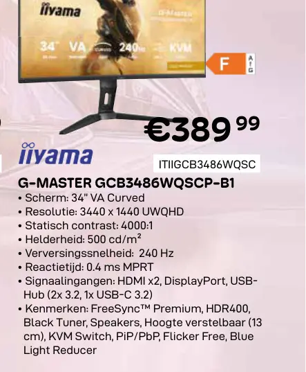Promotie: G-master gcb3486wqscp-b1