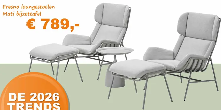 Aanbieding: Fresno loungestoelen