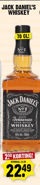 Aanbieding: Jack daniel's whiskey
