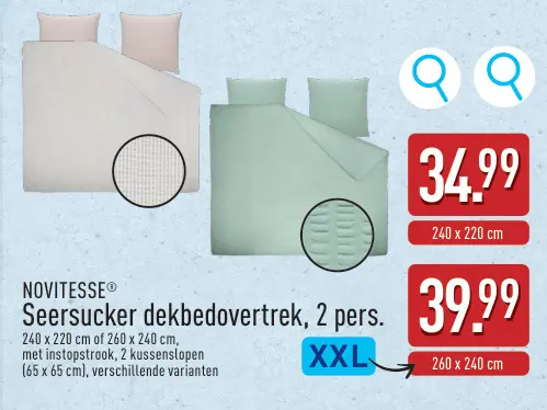 Promotie: Seersucker dekbedovertrek