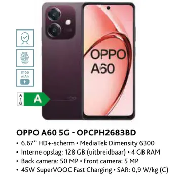 Aanbieding: Oppo a60 5g - opcph2683bd