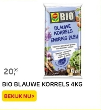 Aanbieding: BIO BLAUWE KORRELS