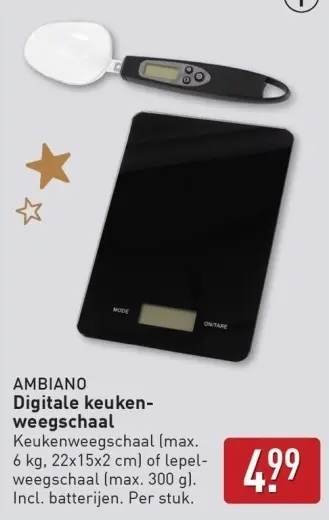 Aanbieding: Digitale keukenweegschaal
