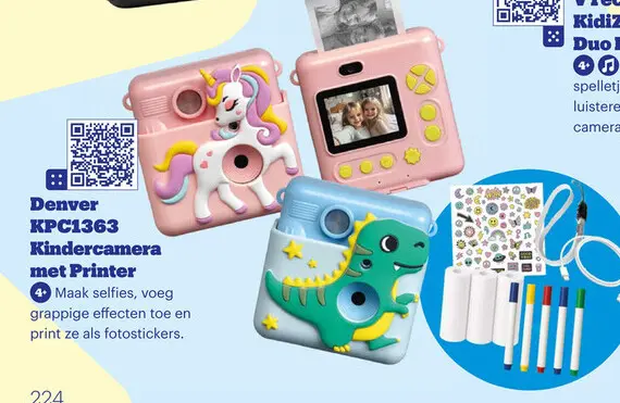 Aanbieding: Kindercamera met Printer