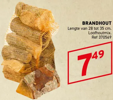 Promotie: Brandhout